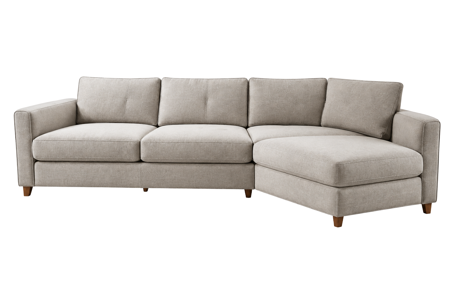 Beige hoekbank